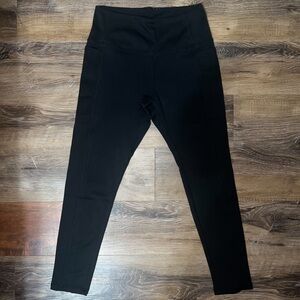 Danskin Brushed 7/8 Black Leggings, Size S
